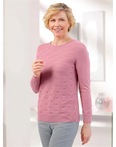 Классический свитер с круглым вырезом "Пуловер", розовый Classic