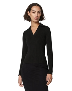 Вязаный свитер "с LENZING ECOVERO", черный Marc o'polo