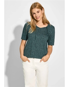 Рубашка-туника с V-образным вырезом, зеленый Cecil