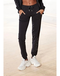 Брюки для отдыха с вышивкой логотипа, костюм для отдыха, черный Bench