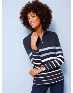 Толстовка, цвет Marine-Weiß-Gestreift Classic basics