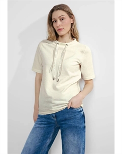 Футболка, хлопок стрейч, белый Cecil