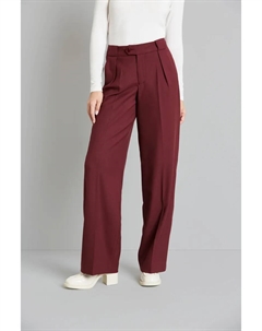 Брюки с 5 карманами, прямые брючины, бордовый Bugatti