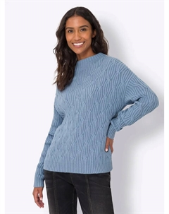 Вязаный свитер "Пуловер", синий Heine