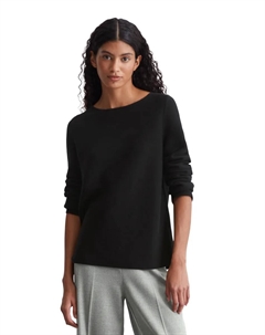 Вязаный свитер "из натурального хлопка", черный Marc o'polo