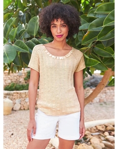 Свитер с короткими рукавами "Пуловер", цвет Sand Heine