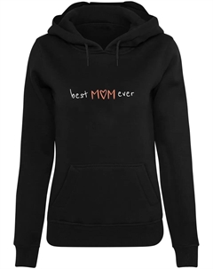 Толстовка с капюшоном "Женская женская толстовка ко Дню матери — Толстовка Best Mom Ever Heavy Hoody", черный Merchcode