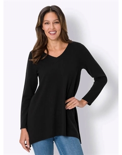 Длинный пуловер "Длинный пуловер", черный Classic basics