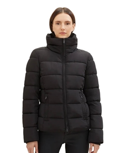 Стеганая куртка с полосатой структурой, цвет морской волны Tom tailor