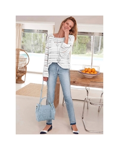 Вязаный свитер "Пуловер", белый Heine