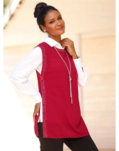 Жилет-свитер "жилет-свитер", красный Classic basics