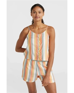 Майка "TIARE WOVEN TANK TOP", в полоску, оранжевый O`neill