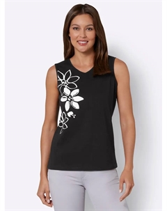 Топ-рубашка, цвет Schwarz-Bedruckt Classic basics