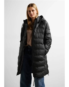 Плащ, однотонный, черный Cecil