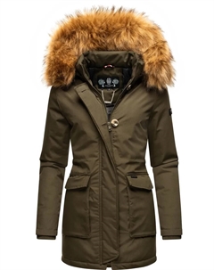 Зимнее пальто "Schneeengel-Prc", высококачественная парка с элегантным искусственным мехом, зеленый Navahoo