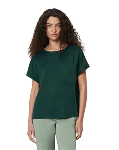 Блузка с короткими рукавами, изготовленная из лиоцелла Tencel, зеленый Marc o'polo