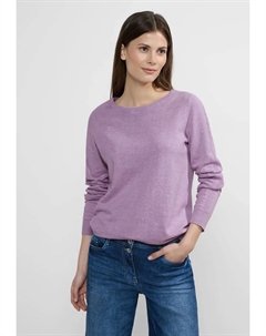 Вязаный свитер с вырезом лодочкой, цвет Sporty Lilac Melange Cecil