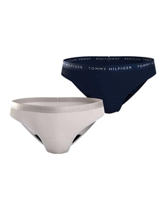 Трусики бикини Underwear "2P BIKINI" (2 шт. в упаковке), с надписью логотипа, бежевый Tommy hilfiger