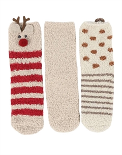 Уютные носки (3 шт.), бежевый Capelli new york