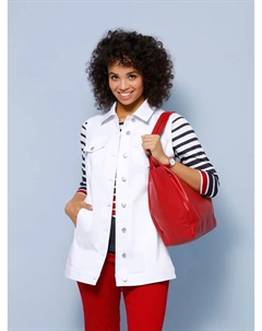 Длинный жилет, белый Classic basics