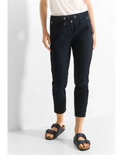 Брюки 7/8, средняя талия, синий Cecil