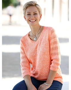 Свитер с рукавом 3/4 "Пуловер", цвет Lachs-Meliert Classic basics