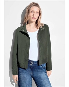 Короткая куртка, без капюшона, с воротником стойкой, хаки Cecil