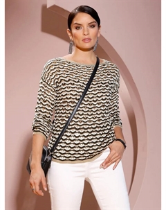 Вязаный свитер "Пуловер", бежевый Creation l