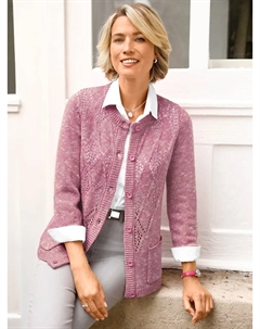 Кардиган с бриллиантами, розовый Classic basics