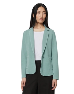 Блейзер из джерси, выполненный из смеси органического хлопка, зеленый Marc o'polo