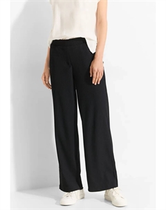 Тканевые брюки свободного кроя, черный Cecil