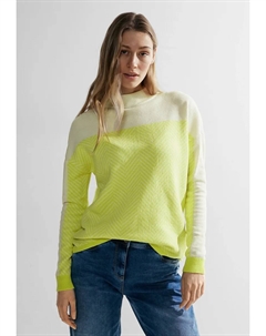 Свитер с воротником стойкой, с воротником стойкой, цвет Sulphur Lime Cecil