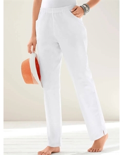 Брюки с эластичной талией, белый Classic basics