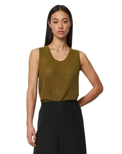 Вязаный свитер "из смеси льна и хлопка", коричневый Marc o'polo