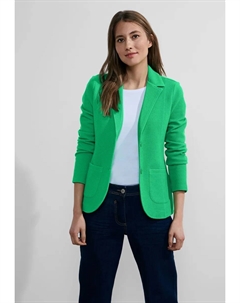 Короткий пиджак из мягкой смеси хлопка, зеленый Cecil