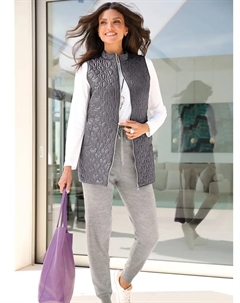 Стеганый жилет, антрацит Classic basics