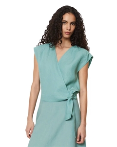 Блузка с короткими рукавами "из легкого качества", зеленый Marc o'polo