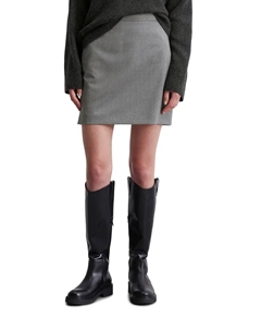 Юбка из ткани "из смеси шерсти", серый Marc o'polo