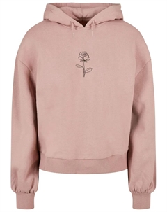 Толстовка "Женская женская весенняя толстовка - Oversized с капюшоном "Роза", цвет Duskrose Merchcode