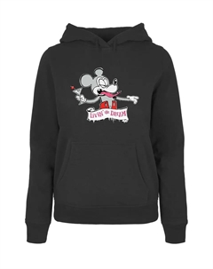 Толстовка " Ladies Drunk Mick Hoody", черный Merchcode