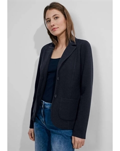 Короткий пиджак из мягкой смеси хлопка, синий Cecil