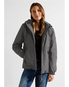 Ветровка с капюшоном, меланжевого цвета, цвет Dark Carbon Grey Cecil