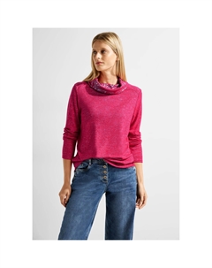 Рубашка с длинными рукавами из мягкой смеси материалов, коралловый Cecil