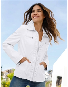 Куртка из искусственной кожи, без капюшона, белый Classic basics