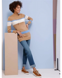 Длинный свитер "Пуловер", бежевый Classic basics