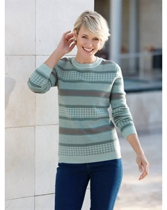 Вязаный свитер "свитер с круглым вырезом", серый Classic basics