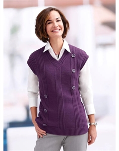 Жилет-свитер "жилет-свитер", цвет Traube Classic basics