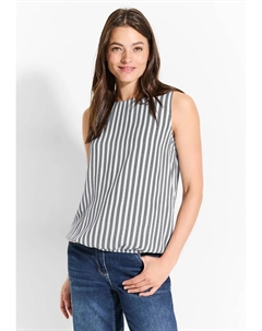 Блузка-топ с круглым вырезом, синий Cecil