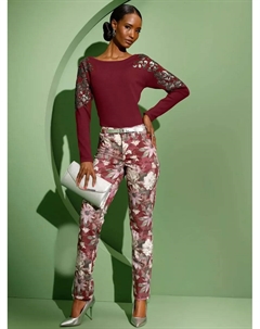 Вязаный свитер "Пуловер", красный Creation l