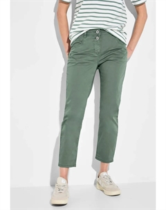 Брюки-чиносы, средняя талия, зеленый Cecil
